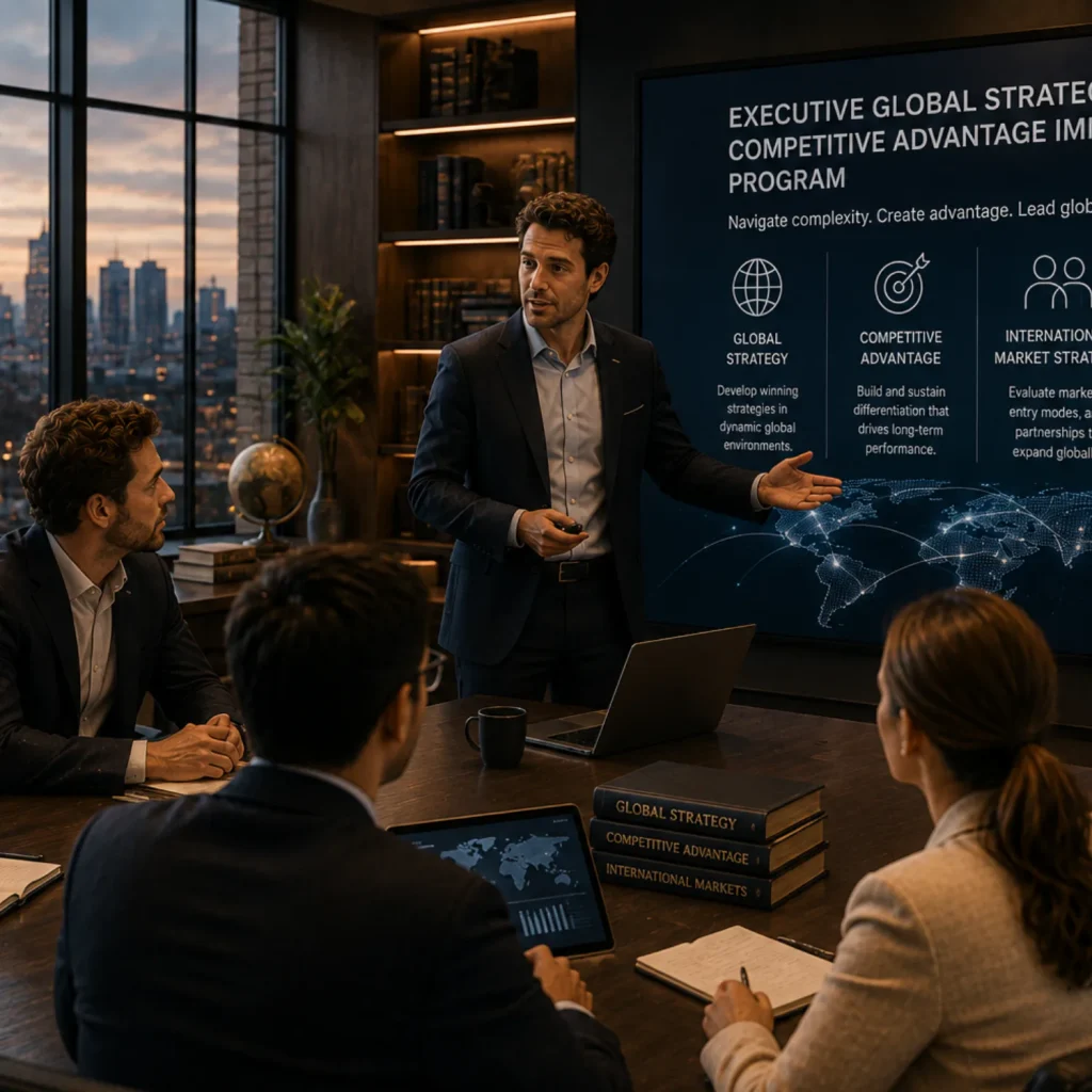Programa de inmersión en estrategia global y ventaja competitiva para ejecutivos